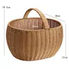 Plato de Fruta Japonés Kens Mimbre Imitación Cesta de Snacks para Sala de Estar Cesta de Almacenamiento de Verduras para Cocina Cesta de Picnic Cesta de Frutas para el Hogar