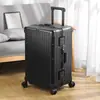 Maleta de Viaje con Marco de Aluminio de 28 pulgadas, Espesor Extra Grande, Capacidad Extra Grande, PC Resistente a Caídas, Duradera, con Contraseña, Maleta de Carrito para Viajes para Mujeres
