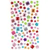 Serie Gipsófila Pegatinas Decorativas Amazon Corazón Flor de Ciruelo Estrella de Cinco Puntas Pegatinas de Diamante Niñas Creativas DIY Pegatinas Creativas