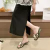 Sandalias cómodas antideslizantes de verano, estilo casual de nicho con decoración de hadas y diseño floral, elegantes sandalias de cuña para mujer 2026