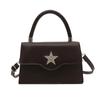 Bolso de Mano Cuadrado Pequeño de Moda y Alta Gama para Mujer, Nuevo Bolso Cruzado de Hombro de Color Sólido de Moda Verano 2025