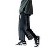 Pantalones Casuales Delgados de Primavera y Otoño para Hombre, Overoles con Cremallera, Rectos, Sueltos, Modernos, de Marca, Retro, con Sentido del Diseño al Estilo de Hong Kong, Pantalones Recortados