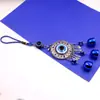 Colgante Ojo Turco Ojo Azul Inspirado en Película Ojo Maligno Griego Campana Azul Redonda Carrillón de Viento