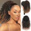 Atacado de fábrica Africano pequeno rolo cordão cavalinha peruca feminino preguiçoso cordão cabelo encaracolado alto rabo de cavalo KC cabelo encaracolado rabo de cavalo