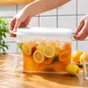 Jarra Simple de Agua Fría de Material PP, con Boquilla y Filtro, Gran Capacidad, Tetera Doméstica Resistente a Altas Temperaturas para Cold Brew, Recipiente para Bebidas