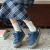 Zapatos de plataforma retro estilo americano para mujer, primavera 2025, nuevos y elegantes zapatos de diseño de nicho, combinables con todo, con punta redonda para estudiantes.