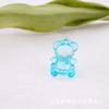 Mini oso de acrílico pendientes de oso multicolor llavero colgante material DIY accesorios de joyería coreana