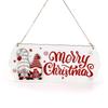 Listado de Feliz Navidad Camión Rojo Vintage Logo de Enano Navideño Colgante de Puerta Decoración de Pared Colgante de Porche Estilo Granja