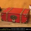 Caja de Almacenamiento de Madera Retro con Cerradura Caja de Contraseña Caja para Cartas Tarjetas Tesoros Caja Pequeña de Madera Almacenamiento Caja de Madera Caja de Sellado