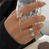 Anillo de cadena de diamante de mariposa Europa y Estados Unidos transfronterizo nuevo estilo japonés y coreano pequeño fresco apertura anillo ajustable