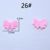 Uma Variedade de Adesivos Decorativos Artesanais de Borracha Macia de Desenho Animado para DIY, Copos de Água, Capas de Celular, Grampos de Cabelo, Acessórios de Cabelo, Decorações para Cabeça