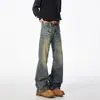 Jeans Acampanados Paris Negros Scimitar para Hombre Otoño Moderno Marca Holgados Cleanfit Ligeramente Acampanados Rectos