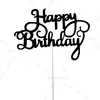 Tarjeta de Decoración de Pastel Bandera Castillo Feliz Cumpleaños Contando Dinero para Calambre Diosa Masculina happy10