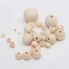 Suministros del Fabricante Cuentas de Madera de Loto, Cuentas de Madera Multicolor de Múltiples Tamaños, Materiales a Granel para Manualidades DIY con Cuentas