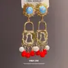 Amor Sol~ Pendientes de Sol Esmaltados Vintage Estilo Largo Bohemio Étnico Pendientes Transfronterizos Venta al por Mayor