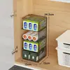 Suporte de armazenamento de filme plástico para cozinha, prateleira multicamadas para dentro do armário, economizador de espaço de partição sob a pia, prateleira de armazenamento multicamadas