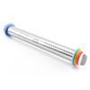 Rodillo de amasar de acero inoxidable de 17 pulgadas con escala ajustable y grosor ajustable, herramienta para amasar masa de cuero