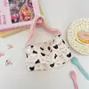 59111 Bolso de Lona con Encaje Estampado de Dibujos Animados Bolso de Mano para Mujer Bolsa de Compras Bolsa de Compras para Estudiante Bolso para Teléfono Móvil