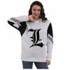 Suéter transfronterizo para hombre y mujer, sudadera con capucha Sun Man Death Note, suéter de anime de marca de moda europea y americana, abrigo para pareja
