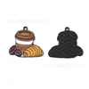 Café Hielo Café Americano Aceite de Goteo Comida Occidental Joyería Accesorios Pulsera Colgante Llavero Cadena para Teléfono Móvil Colgante Hecho a Mano