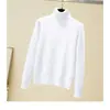 Suéter Grueso de Cuello Alto con Forro de Polar para Mujer Invierno 2023 Jersey Cálido de Punto con Base Interior Integrada de Piel de Visón