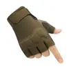 Luvas Táticas Meio Dedo para Ciclismo ao Ar Livre Masculinas Protetoras Antiderrapantes com Design de Concha Protetora Treinamento Esportivo Esportes de Ciclismo Masculinos