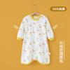 Camisola de Manga Comprida para Bebê Macacão de Algodão Puro para Recém-Nascido Roupas de Casa Pijamas Masculinos e Femininos Camisola com Proteção para a Barriga
