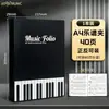 Carpeta para partituras, clip para libro de música de estudiante, carpeta de archivo A4 para partituras de hojas sueltas, bolsa para documentos de página insertable, carpeta para partituras de canciones de piano