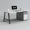 Mesa de Escritório Simples Moderna para Computador Mesa de Escritório Simples Estação de Trabalho para Funcionário Combinação de Mesa e Cadeira Mesa para Estudo em Casa