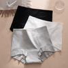 Cueca Boxer de Algodão de Fibra Longa de Xinjiang com Entrepernas Estendida Cor Sólida Tamanho Grande Cintura Média-Alta Algodão Sem Costura Shorts Boxer Esportivos