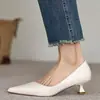 Líneas elegantes y femeninas~ Tacones de punta fina, corte bajo y una sola tira, con estilo, para mujer, tacones altos minimalistas y profesionales
