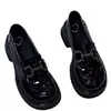 Mocasines casuales para mujer, nuevos zapatos versátiles de suela gruesa para otoño 2026, zapatos de cuero versátiles de suela blanda estilo británico para mujer