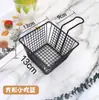 Canasta para Papas Fritas Canasta para Snacks Contenedor Creativo de Acero Inoxidable para Pollo Frito Comida Frita Alitas y Patas de Pollo Plato Recipiente para Bar Restaurante