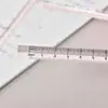 Regla triangular transparente, creativa y minimalista para estudiantes, con un diseño sencillo, ideal para dibujar, medir y usar en exámenes y oficinas, de 15 cm de longitud y con marcas tridimensionales
