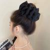Pinza para el cabello coreana dulce elegante cibercelebridad lazo moño pinza para el cabello cola de caballo alta para mujer tela artefacto para moño pinza para el cabello