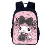 Mochila Escolar para Estudiantes kuroml Transfronteriza kuroml Mochila Escolar para Estudiantes de Dibujos Animados Lindos Mochila de 16 pulgadas Soporte para Cabello