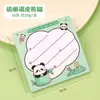 Bloco de Notas Desenho Panda Estilo Ins Estudante Animal Fofo Não Adesivo Papel Etiqueta Mensagem Escritório Venda por Atacado