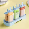 Molde para Paletas de Helado de Grado Alimenticio con Tapa para Uso Doméstico, Charola para Cubitos de Hielo, Herramienta Moldeadora de Helado Casero