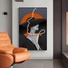 Pintura Decorativa para Hall de Entrada de Luxo Leve Pintura Suspensa Atrás do Sofá da Sala de Estar Pintura de Chão Grande Mural de Parede LED Premium