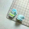 Clip para el pelo de chica de anime de alta calidad, pegatina de dibujos animados, colgante personalizado hecho a mano, accesorios de resina, estilo de lujo ligero, accesorios de resina
