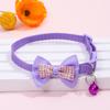 Collar de Lazo a Cuadros, Collar de Campana, Collar para Gato, Collar para Perro, Fabricante de Collar de Cabeza para Gato Autogestionado