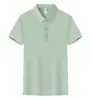 Camisa polo de cor sólida, manga curta, produto principal, versátil, confortável, estilosa, unissex, com logo estampado e bordado workwear
