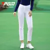 Pantalones de Golf Pgm para Mujer Primavera y Verano Pantalones Deportivos Cómodos Ajuste Delgado Pantalones Acortados de Forro Polar Directo del Fabricante