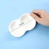Grande paleta de pintura chinesa imitação cerâmica plástico gouache aquarela paleta de pintura chinesa prato de porcelana branca pura branco puro país