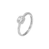 Anillo Pequeño Súper Brillante de Azúcar, Plata Pura 999, Diseño de Nicho de Lujo Ligero, Totalmente de Plata con Incrustación de Diamante, Anillo de Dedo de Estilo de Alta Gama de Instagram