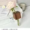 Madera Maciza Arreglo Floral Aspiración Magnética Pegatina para Refrigerador Flor de Nogal Creativa Decorativa Tubo de Ensayo Florero Pequeño Pegatina Magnética sin Marcas