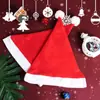 Natal Chapéu de Natal Comum Não Tecido Adulto Chapéu de Natal Vermelho Chapéu de Natal Decorações de Natal Transfronteiriças