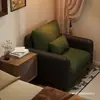 Sofá individual retro, sofá pequeño para apartamentos pequeños, sofá de sala de estar, sofá de oficina moderno, sofá cómodo y relajante