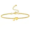 Amazon Carta de Amor Transfronteriza 26 Letras Estilo Nuevo Moderno, Suave, Elegante, Sencillo y Versátil Cadena Fina Joyería de Mano para Mujeres