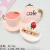 Meriendas grandes de la tarde pan leche comida refrigerador personalizado creativo lindo alto valor de color resina venta al por mayor